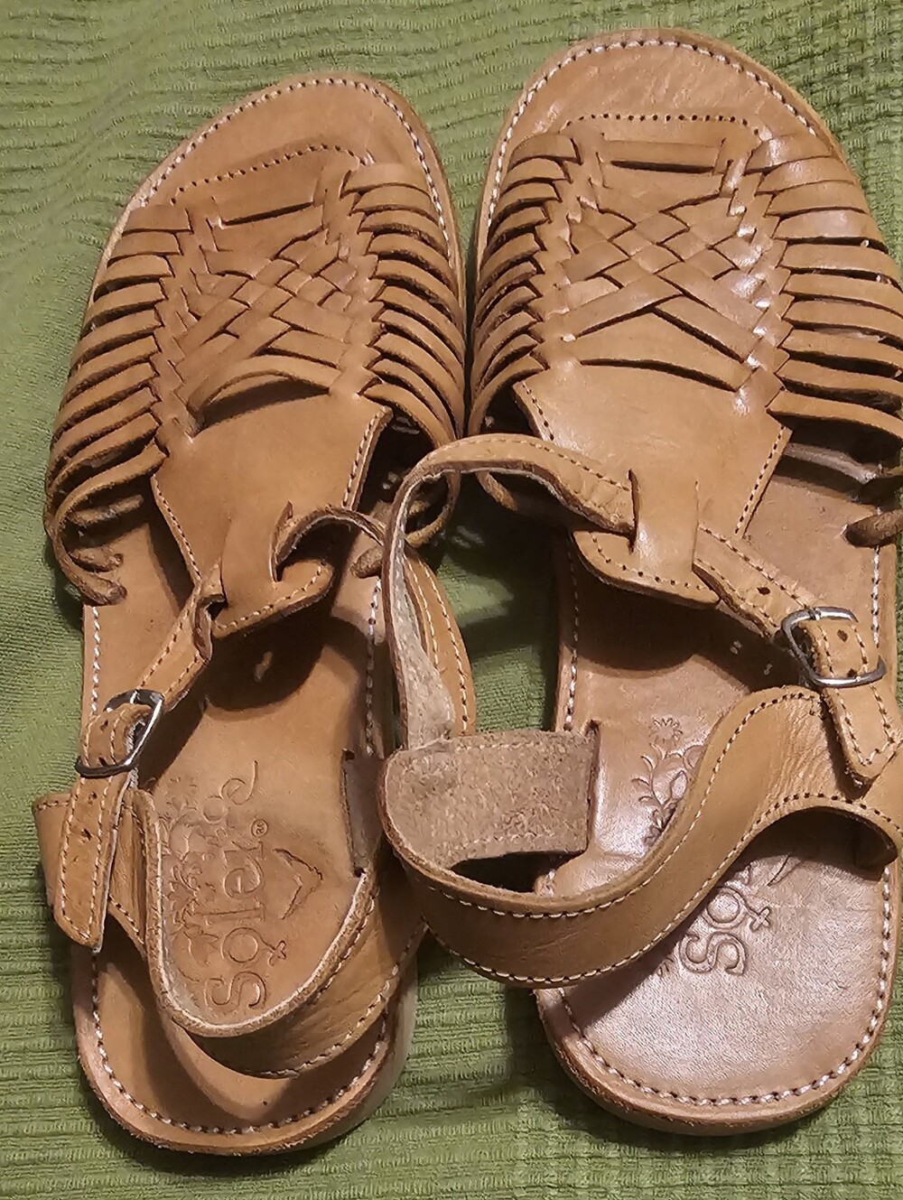 SOLEI Huarache Linda sandals are authentic, premium Mexican artisanal flats Sz10 - Picture 6 of 10